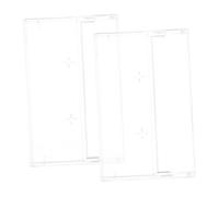 NUOBESTY 2 Pièces Boîtier Transparent pour Cassette Audio Étui de Protection Rigide Dépaisseur Rangement Vintage pour Cassettes Musicales et Enregistrement Sonore