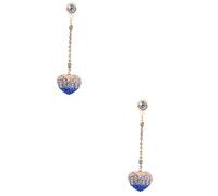 NUOBESTY 2 pièces Bouchon Poussière Alliage avec Pendentif Cœur Protection pour Prise Casque de Téléphone Portable Cache Port Charge Élégant et