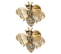 NUOBESTY 2 Pièces Bouton de Meuble Abeille, Finition Vintage Or | Forme Abeille, Prise Confortable et Pose Facile, pour Portes Cuisine et Appartements Témoins