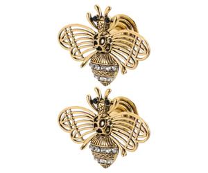 NUOBESTY 2 Pièces Bouton de Meuble Abeille, Finition Vintage Or | Forme Abeille, Prise Confortable et Pose Facile, pour Portes Cuisine et Appartements Témoins
