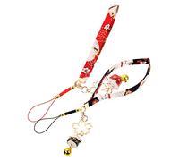 NUOBESTY 2 Pièces Breloque pour Téléphone Portable à Suspendre Cordon Motif Chat Chance Lot de Décorations pour Téléphone