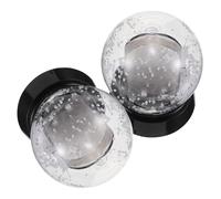 NUOBESTY 2 Pièces Cadre Photo Boule de Neige Personnalisable en Plastique et Papier, Double Face, Décoration DIY Maison Bureau en 2026