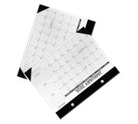 NUOBESTY 2 Pièces Calendrier de Bureau Lot de Calendrier Suspendu Minimaliste avec Papier Épais Planner pour Organisation Familiale Scolaire et Professionnelle