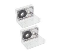 NUOBESTY 2 pièces Cassette Audio Vierge Mini Bande Enregistrable Compatible Interview et Baladeur Design Compact Portable pour Musique et Discours