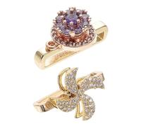 NUOBESTY 2 Pièces Charms Métalliques Rotatifs pour Bracelet de Montre Accessoires Décoratifs Améliorez Style de Votre Montre Élégance