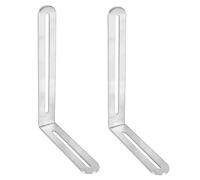 NUOBESTY 2 Pièces Code d'angle réglable renfort d'angle fixation à angle droit angle droit articulaire Support à angle droit en acier inoxydable équerre en acier support d'angle