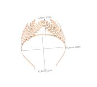 NUOBESTY 2 Pièces Couronne de Mariage Dorée et Diadème Grecques Ajustable pour Mariées et Fêtes à Thème