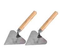 NUOBESTY 2 Pièces Couteau de maçonnerie Outil de plâtrage truelle à Ciment Boue de cloison sèche jointoyer Mur béton truelle pour Brickie truelle de Finition truelle à plâtre en Bois