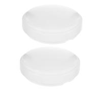 NUOBESTY 2 pièces Couvercle de Plafonnier Rond Plastique Incassable Abat Jour à Montage pour Éclairage Encastré et Suspension Diffuseur pour Cuisine et Balcon