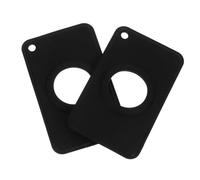 NUOBESTY 2 Pièces Couverture De Protection De La Balise Couvercle De Protection Cas De Tracker Moderne Porte-Traceur Sleeve De Porte-clés Tracker Couverture Anti-clés Perdue TPU Black