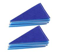 NUOBESTY 2 Pièces Drapeau de décoration de fête Décoration du drapeau fête drapeaux de triangle drapeaux de triangle d'anniversaire tissu non tissé