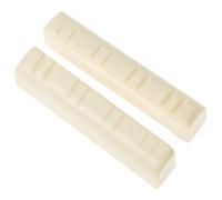 NUOBESTY 2 Pièces Écrous de Chevalet Mandoline en ABS Blanc, Léger et Résistant à L’usure, Adapté aux Familles et Amis Jouant Mandoline
