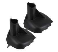NUOBESTY 2 Pièces Embouts de Bâtons de Randonnée en Acier Tungstène Noirs, Accessoires de Réparation Faciles à Remplacer pour Marche Longue Distance et Environnements Enneigés