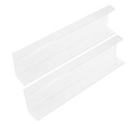 NUOBESTY 2 Pièces Étagère Flottante Murale en Acrylique pour Album | Rangement Mural Moderne, sans Vis, pour Salon et Chambre, Surface Résistante, Décoration Discrète