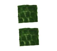 NUOBESTY 2 Pièces faux coussin d'herbe artificial grass tapis gazon artificiel tapis d'herbe de jardin de fées herbe de jardin féerique tapis de gazon de simulation pelouse de simulation