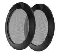 NUOBESTY 2 pièces Haut-Parleur Métallique Protection Subwoofer pour Voiture Couleur Noire et Facile à Installer Compatible avec Divers Modèles