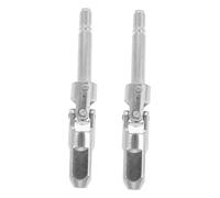 NUOBESTY 2 Pièces Horizontal avec Joint U et de Dégonflage Accessoire Acier pour de Remorque Joint Hydraulique Sécurisé et Rapide