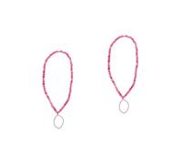 NUOBESTY 2 Pièces Lanière Décorative pour Perles de Téléphone Perte Accessoire Pratique Élégant pour Mobile Compatible Équipements Électroniques