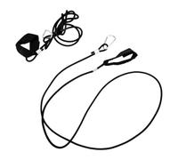 NUOBESTY 2 Pièces Lanière Élastique pour Stabiliser Proue et Poupe Sangle Extensible Noire pour Pagaie de Kayak en Nylon et Alliage pour Activités de Plein Air