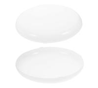NUOBESTY 2 pièces Lot de Diffuseurs LED PC Buée pour Éclairage Domestique Couvercles avec Design Incurvé à Boucle Diffusion Uniforme Lumière Installation Facile Compatible Ampoules Globe