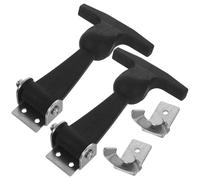 NUOBESTY 2 Pièces Mécanisme de Verrouillage Ajustable en Acier Inoxydable Loquet à Poignée T pour Capot Industriel et Boîte à Outils, Design Sécurisé et Réglable