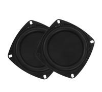 NUOBESTY 2 pièces Membrane Vibrante pour Haut Parleur avec Cadre Plastique Radiateur Passif pour Caissons Basse et Woofer Remplacement pour Amélioration des Basses Lot