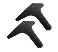 NUOBESTY 2 pièces Meuble Triangulaires Jambes Courtes pour Table Basse Commode Réparation de Meubles Support Stable de Couleur Noire