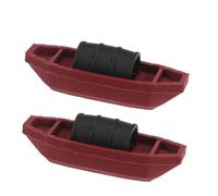 NUOBESTY 2 Pièces Mini Small Sailboat Ornaments Plastic Vintage Sailing Boat Models for Desktop Fairy Garden Landscape Decoration