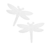 NUOBESTY 2 Pièces Moule Silicone Résine Animal Moule Époxy Libellule Relief Demi Sculpté pour Décoration Murale et Pendentifs Artisanat DIY