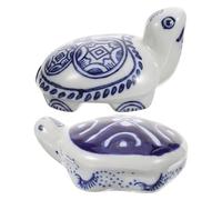 NUOBESTY 2 pièces Ornement Flottant Céramique pour Aquarium Sculpture Animal de Bassin et Sûre Décoration Légère et Résistante pour Poissons Lot