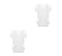 NUOBESTY 2 Pièces Ornements de cerf Sika Décorations de Faon Petit - Moule à Fondant - Moule à résine Moules de Silicone pour l'artisanat Moule d'ornement en Silicone pour la résine