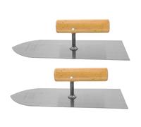 NUOBESTY 2 Pièces Outil à Main Inoxydable pour Plâtrage Truelle de Spatule Lisseuse pour Murs Peinture Outil de Maçonnerie Robuste Durable