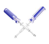 NUOBESTY 2 Pièces Outil pour Téléviseur 7 Pouces Terminateur de Verrouillage Catv en Métal et Plastique Bleu, Modèle Tr 75 59 59lr Gtt Sv-lt Sv pour Sécurité Tv, Clés