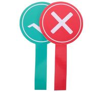 NUOBESTY 2 Pièces Outils De Décision Oui Non Double Face Panneau Score Portable En Mousse Pour École Tableau Rapide Réponse Étanche Pour Enseignants Et Étudiants