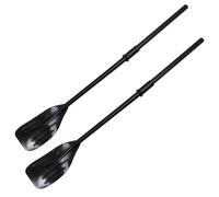NUOBESTY 2 Pièces Pagaie de Kayak en PVC, Rames de Bateau Détachables, Noir, Prise en Main Confortable, pour Bateau Gonflable et Kayak