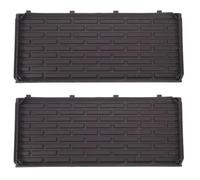 NUOBESTY 2 Pièces Panneaux Latéraux de Jardinière, Plastique Café | Panneaux Prépercés Clips Sûrs, Bords Chanfreinés, Motif Brique, pour Balcon et Potager Familial