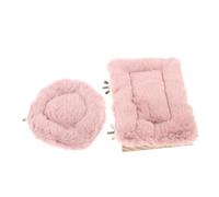 NUOBESTY 2 Pièces Parrot Perch Platform with Warm Mat Stable Wood Bird Stand Toy for Cage Safe Playground for Parakeets Hamsters Guinea Pigs and Small Pets