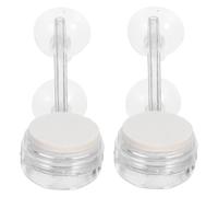 NUOBESTY 2 pièces Pierre à Bulles Aquarium Nano Diffuseur Oxygène Silencieux Basse Pression avec Ventouses pour Aquarium Eau Douce Eau Salée et Petits Bassins