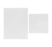 NUOBESTY 2 Pièces Plaque Gel Transparente A4 et Carrée pour Garçon et Filles, Compatible Peintures à Base D'eau, pour Gravure et Scrapbooking, Design Transparent Sûr et Réutilisable