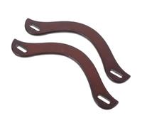 NUOBESTY 2 Pièces Poignée Bois pour Sac à Main de Remplacement Forme Corne Accessoire DIY pour Sac à Main Poignée et Élégante