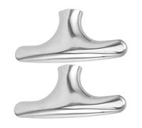 NUOBESTY 2 pièces Poignée Inox pour Plateau Buffet Poignée pour Plat de Service et Facile à Nettoyer Accessoire Pratique pour Cuisine Buffet et Chafing Dish