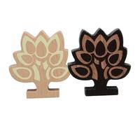 NUOBESTY 2 Pièces Porte Cartes pour Noël Support Mini de Noël Clips pour Étiquettes de Table Support Photos pour Hiver Design Naturel et Vintage pour Buffet et Menus
