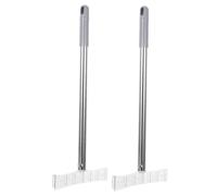 NUOBESTY 2 Pièces Poteaux de Signalisation Télescopiques Inox avec Clip Support Stable et Aux Intempéries pour Manifestations Votes Sports et Accueils Extérieurs
