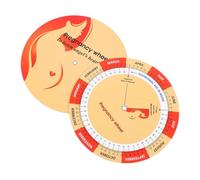 NUOBESTY 2 pièces Pregnancy Wheel Fetal Development Tracker With Detailed Comparison Chart For Expecting Mothers Guide And Pregnancy Support