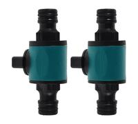 NUOBESTY 2 pièces Raccord Rapide Tuyau Jardin avec Vanne Réglable Connecteur pour Contrôle Débit et Réparation Valve Adapté Arrosage et Tuyauterie