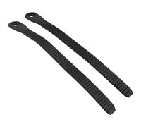 NUOBESTY 2 Pièces Sangle à Boucle Remplaçable, PVC Noir | Boucle de Patin à Engagement Sûr, Installation Facile, Vis Incluses, pour Skaters et Jeunes Patineurs
