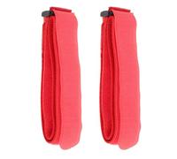NUOBESTY 2 Pièces Sangle de Fixation pour Vélo Antidérapante, Nylon Rouge | Réutilisable, Libération Rapide, Transport et Voyage, pour Roues de Bicyclette et Vtt