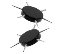 NUOBESTY 2 Pièces Stylo à Pointiller Circulaire Multi-fonction en Acrylique et Acier Inoxydable pour Nail Art, Outil Solide pour Usage Quotidien à Domicile, pour Femmes