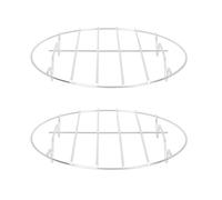 NUOBESTY 2 pièces Support à Vapeur Acier Inoxydable Rigide et Résistant pour Cuisson Vapeur Électrique et Batterie Cuisine Multi-usage pour Préserver Goût et Nutriments