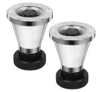 NUOBESTY 2 Pièces Support de Cric Réglable avec Tête Plate et Pointe Acier Renforcé avec Plaque de Pression Hauteur Ajustable Adapté pour Centre Usinage Machine de Fraisage